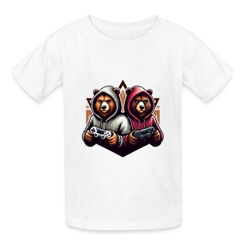 2 grizzlies gamer bears - Heavyweight Kid's T-Shirt