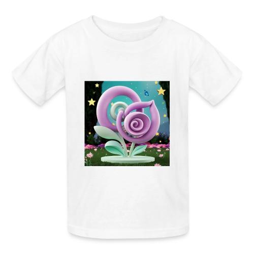 Lila Bloom | Double Floral Eco-Inspired Art - Heavyweight Kid's T-Shirt