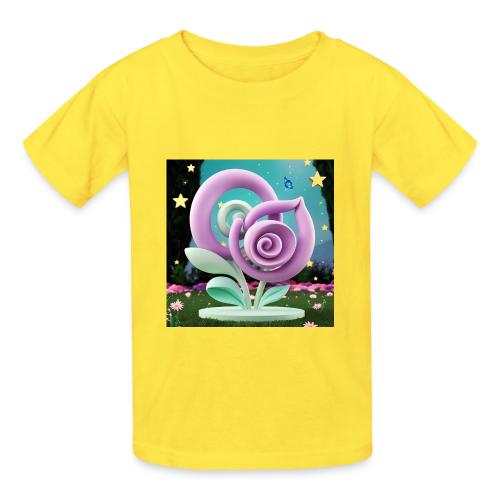 Lila Bloom | Double Floral Eco-Inspired Art - Heavyweight Kid's T-Shirt