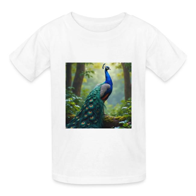 Majestic Peacock in Enchanted Forest