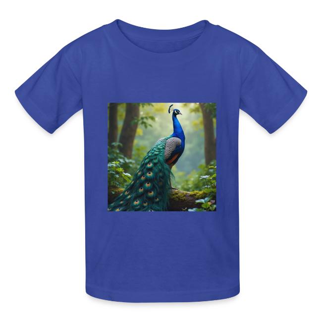 Majestic Peacock in Enchanted Forest