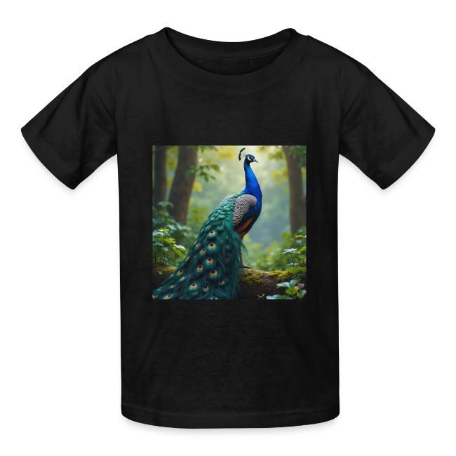 Majestic Peacock in Enchanted Forest