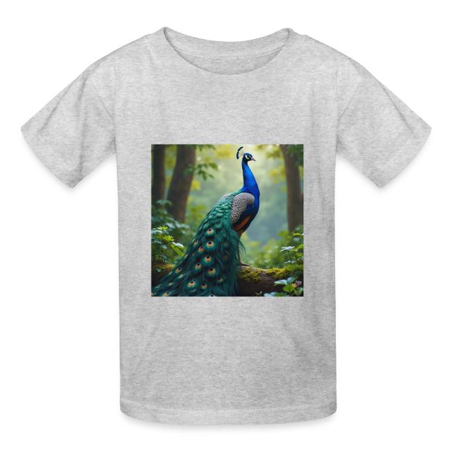 Majestic Peacock in Enchanted Forest
