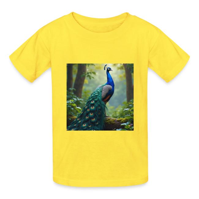 Majestic Peacock in Enchanted Forest