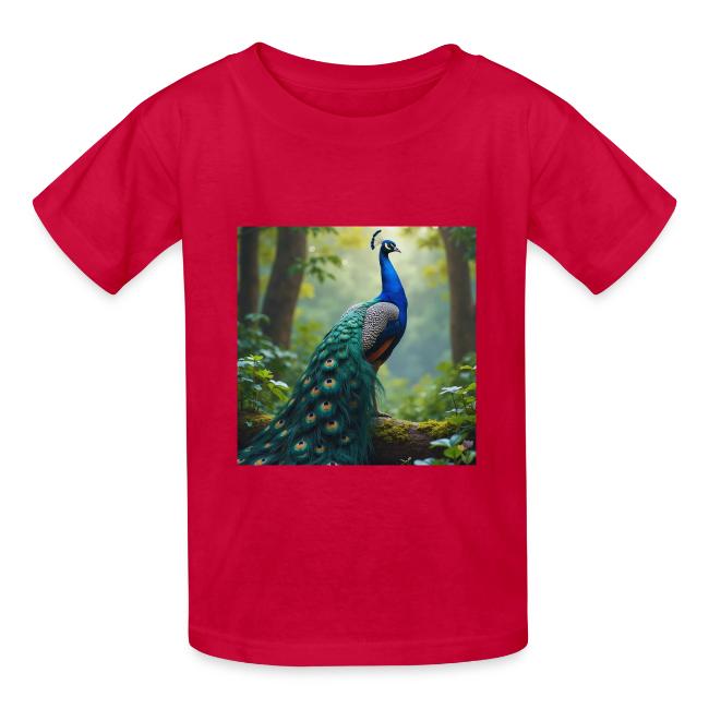 Majestic Peacock in Enchanted Forest