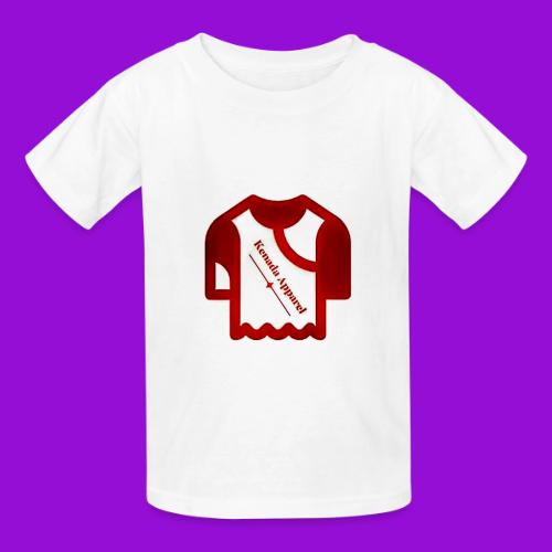 Kenada Logo white spray - Heavyweight Kid's T-Shirt