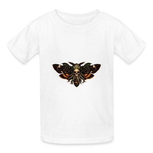 Cthulhu Moth Skull - Heavyweight Kid's T-Shirt