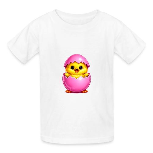 Easter Chick Pink - Heavyweight Kid's T-Shirt