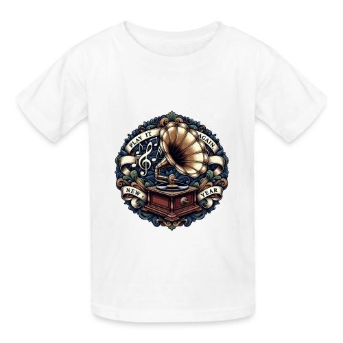 Ornate Phonograph T-Shirt - Heavyweight Kid's T-Shirt