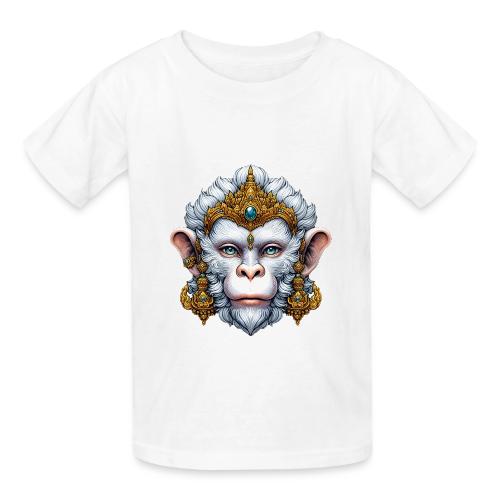 Thai Hanuman Monkey Deity Mask - Heavyweight Kid's T-Shirt