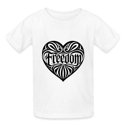 FREEDOM in Heart - Heavyweight Kid's T-Shirt