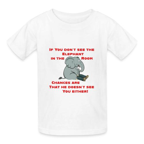 Elephant in the Room Meme - Heavyweight Kid's T-Shirt