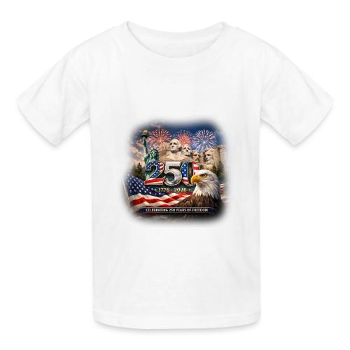 1776-2026 | Celebrating 250 Years of Freedom - Heavyweight Kid's T-Shirt