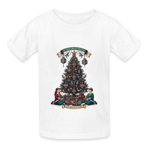 Twelve Days of Christmas T-Shirt - Heavyweight Kid's T-Shirt