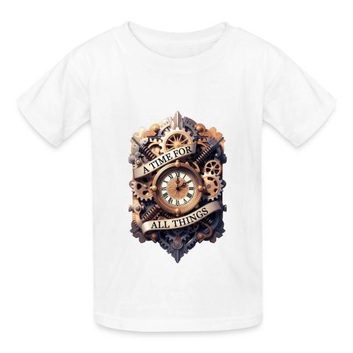 Ornate Clockwork T-Shirt - Heavyweight Kid's T-Shirt