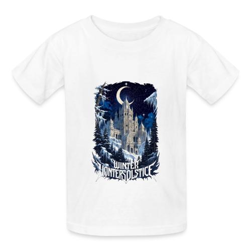 Celestial Winter Temple T-Shirt - Heavyweight Kid's T-Shirt