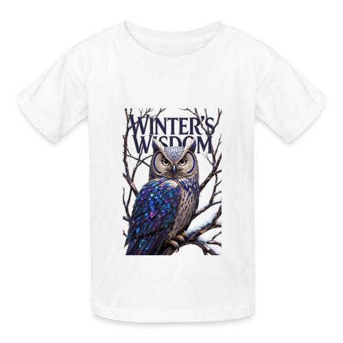 Crystalized Forest Owl T-Shirt - Heavyweight Kid's T-Shirt