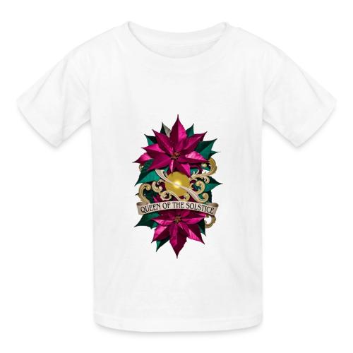 Queen of the Solstice Poinsettia T-Shirt - Heavyweight Kid's T-Shirt