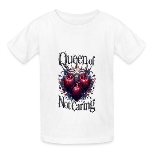 Queen of Not Caring T-Shirt - Heavyweight Kid's T-Shirt