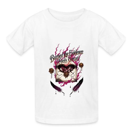 Burned the Evidence Feels Great T-Shirt - Heavyweight Kid's T-Shirt