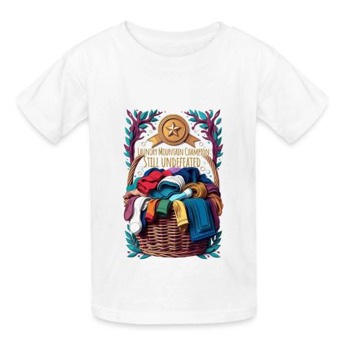 Laundry Mountain Champion Tee | Still Undefeated - Heavyweight Kid's T-Shirt