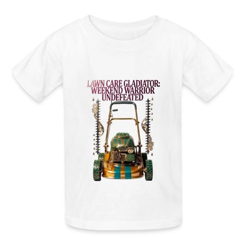 Lawn Care Gladiator T Shirt - Heavyweight Kid's T-Shirt