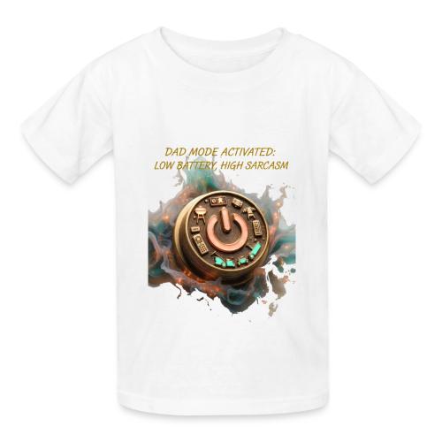 Dad Mode Activated T Shirt, Funny Dad Gift - Heavyweight Kid's T-Shirt