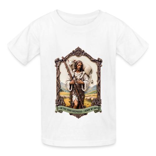 I Am The Good Shepherd T Shirt, Christian Gift - Heavyweight Kid's T-Shirt