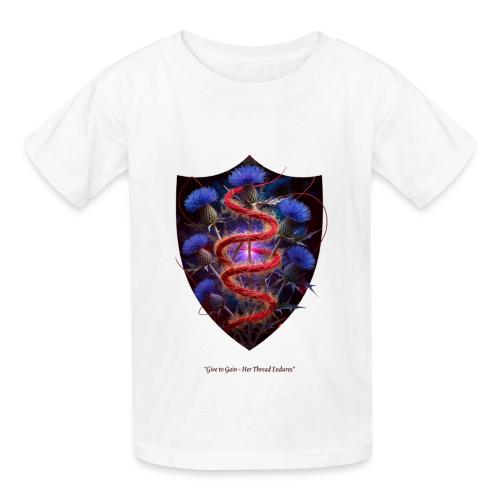 Women’s Day Crimson Thread Matriarch T Shirt, Gift - Heavyweight Kid's T-Shirt