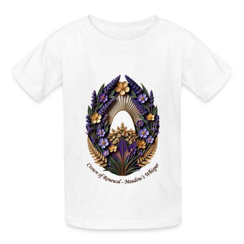 Easter Meadow Crown Renewal T Shirt, Spring Gift - Heavyweight Kid's T-Shirt