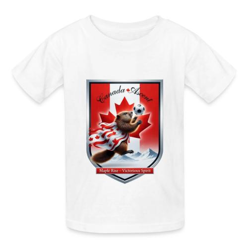 Canada Beaver Ascent T-Shirt, Canadian Pride Gift - Heavyweight Kid's T-Shirt