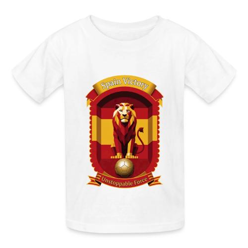 Spain Lion Victory T-Shirt, Flag Pride Crest Gift - Heavyweight Kid's T-Shirt