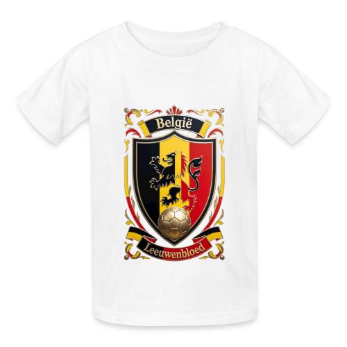 Belgium Lion Crest T-Shirt, Belgian Flag Gift - Heavyweight Kid's T-Shirt