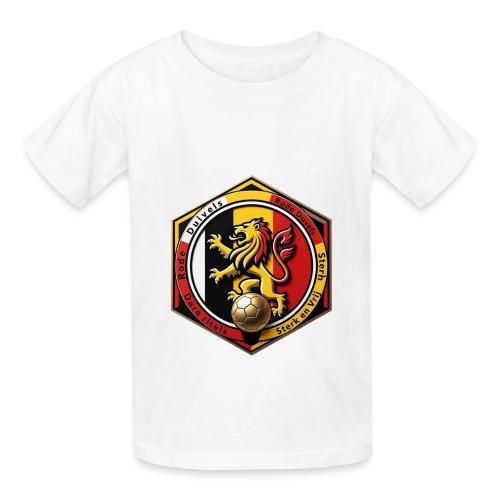 Belgium Lion Valor T-Shirt, Belgian Pride Gift - Heavyweight Kid's T-Shirt