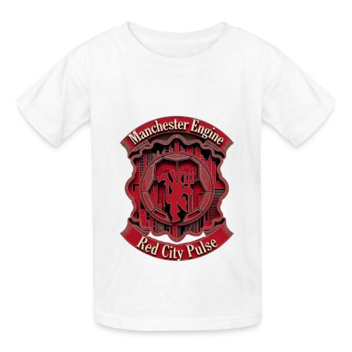 Red Manchester T Shirt, Red Soccer City Pride Gift - Heavyweight Kid's T-Shirt