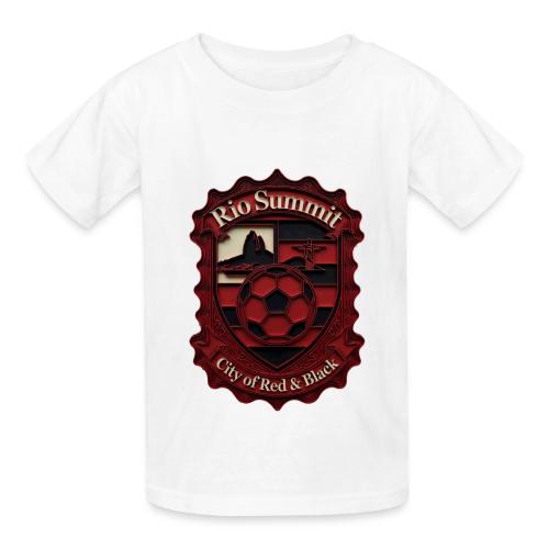 Flamengo Scarlet Summit T-Shirt, Football Gift - Heavyweight Kid's T-Shirt