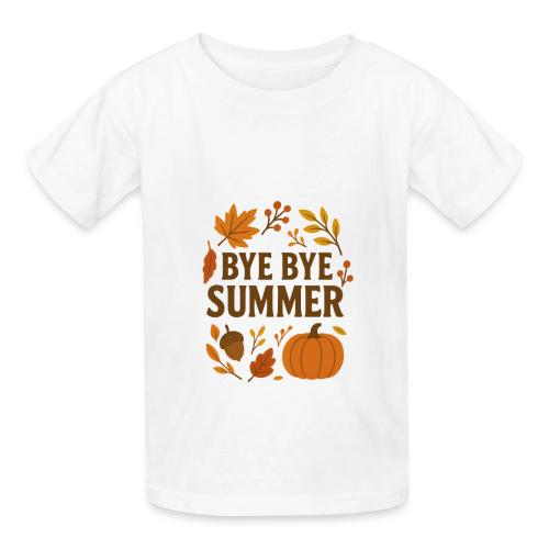 Bye Bye Summer - Heavyweight Kid's T-Shirt
