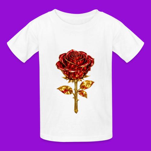 Golden Rose - Heavyweight Kid's T-Shirt