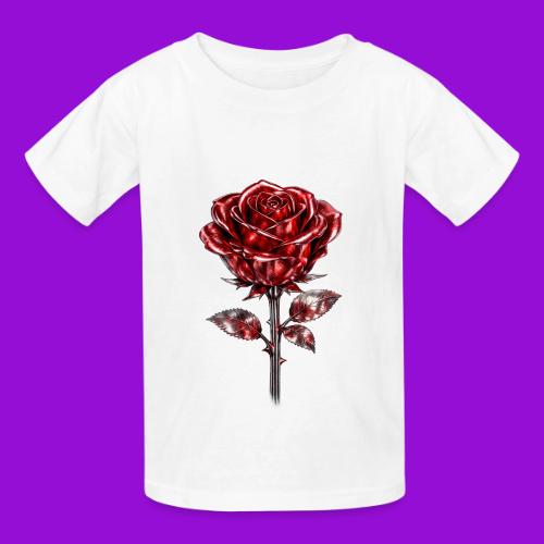 Silver Rose - Heavyweight Kid's T-Shirt