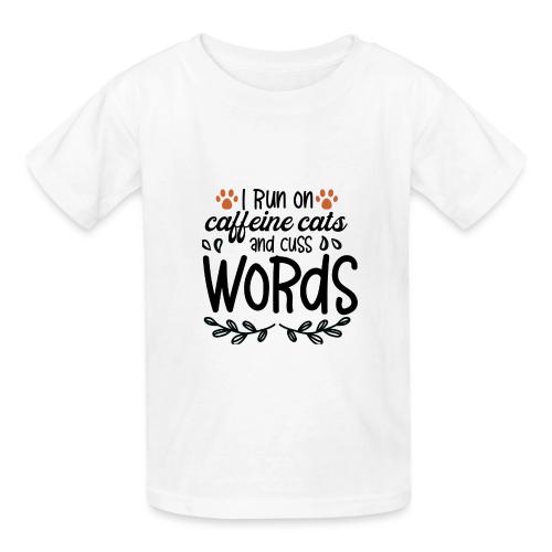 I run on caffeine - Heavyweight Kid's T-Shirt