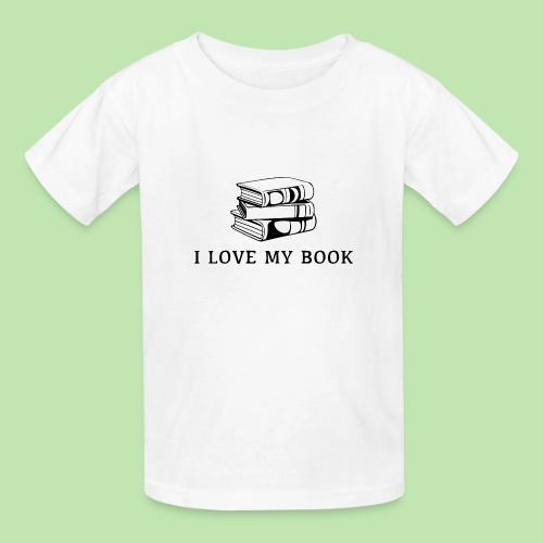 I love my book t-shirt - Heavyweight Kid's T-Shirt