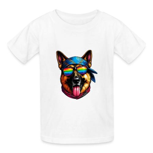 German Shepherd Pride Parade - Heavyweight Kid's T-Shirt