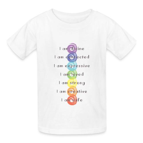 Just For Today Chakras - Heavyweight Kid's T-Shirt