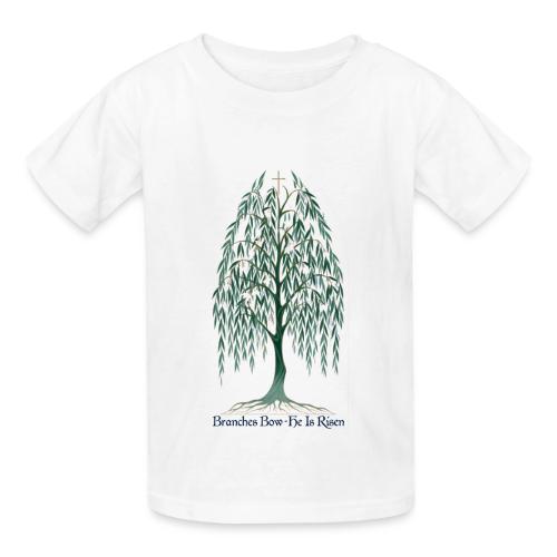 Easter Branches Bow Willow T Shirt, Easter Gift - Heavyweight Kid's T-Shirt