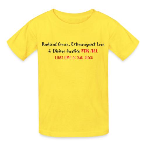 Radical Grace, Extravagant Love & Divine Justice - Heavyweight Kid's T-Shirt