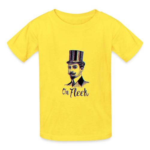 On Fleek Mustache Man - Heavyweight Kid's T-Shirt
