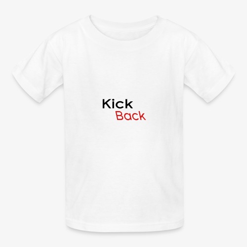 Kick Back - Red and Black - Hanes Youth T-Shirt