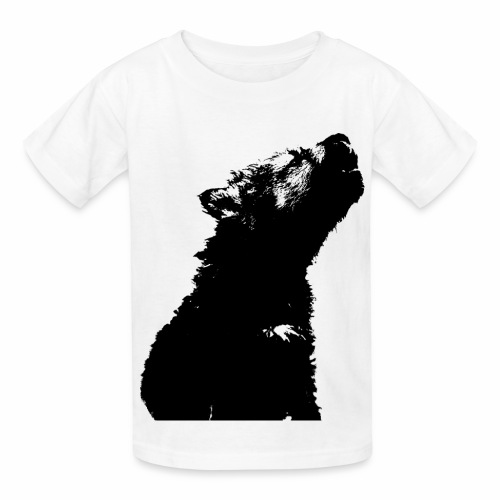 OnePleasure cool cute young wolf puppy gift ideas - Hanes Youth T-Shirt