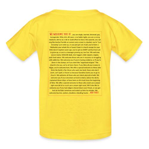 We Welcome You If ... - Heavyweight Kid's T-Shirt