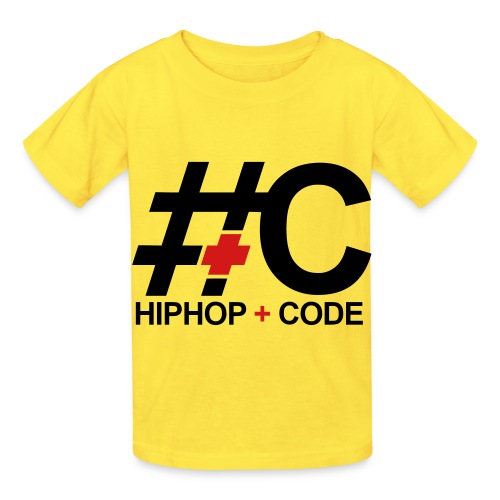 hiphopandcode-logo-2color - Hanes Youth T-Shirt